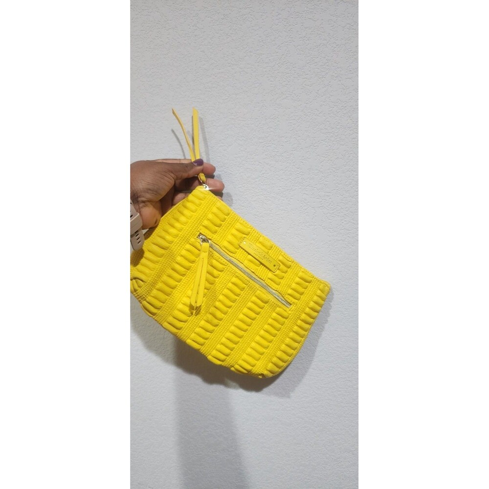 Elizabeth Arden Puffy Yellow Makeup Bag Purse Organizer Pouch